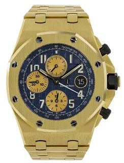 Audemars Piguet Royal Oak Offshore 26470BA.OO.1000BA.01 Ceramic and Yellow gold Blue