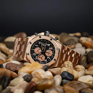 Audemars Piguet Royal Oak Offshore 26470OR.OO.1000OR.03 42mm Rose gold Black and Golden