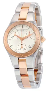 Baume & Mercier Linea 10016 Rose gold and Stainless steel Silver