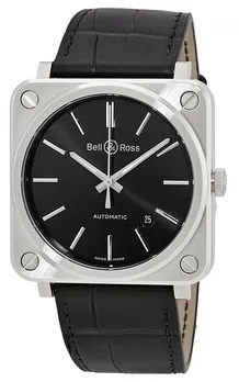 Bell & Ross Aviation BRS92-BLC-ST/SCR 39mm Stainless steel Black