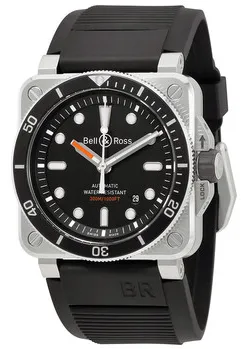 Bell & Ross Diver BR0392-D-BL-ST/SRB 42mm Stainless steel Black