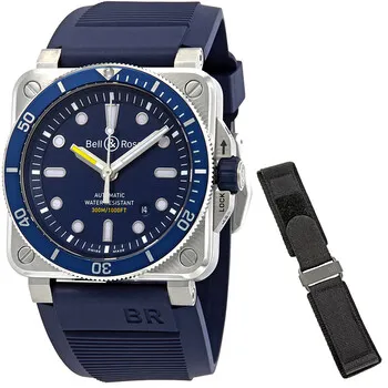 Bell & Ross Diver BR0392-D-BU-ST/SRB 42mm Stainless steel Blue