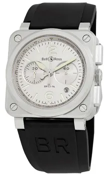 Bell & Ross Horolum BR0394-GR-ST/SCA 42mm Stainless steel Gray