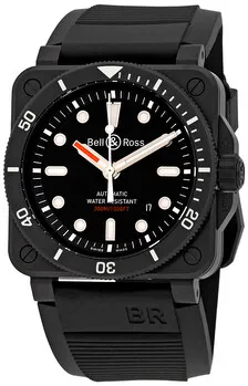 Bell & Ross Instruments BR0392-D-BL-CE/SRB 42mm Ceramic Black