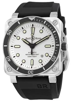 Bell & Ross Instruments BR0392-D-WH-ST/SRB 42mm Stainless steel Silver