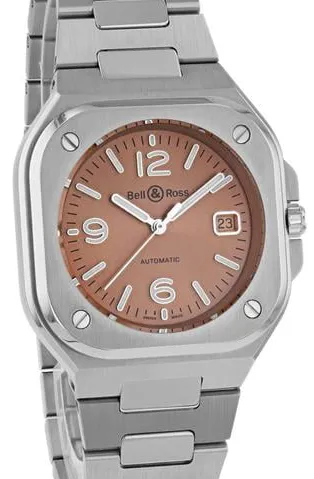 Bell & Ross Urban BR05A-BR-ST/SST 40mm Stainless steel Brown