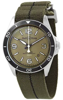 Bell & Ross Vintage BRV292-MKA-ST/SF 41mm Stainless steel Green