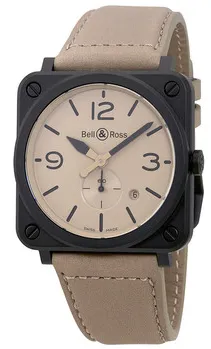 Bell & Ross Aviation Desert Type BRS-Desert Type 39mm Ceramic Beige