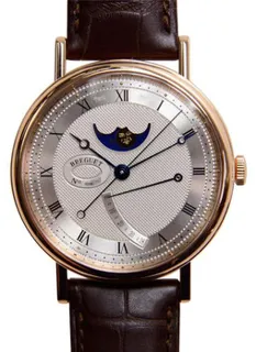 Breguet Classique Moon 7787br/12/9v6 39mm Rose gold Silver