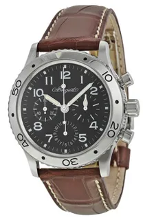 Breguet Pilot 3800ST/92/9W6 Stainless steel Black