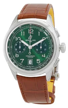 Breitling Premier AB0145371L1P1 42mm Stainless steel Green