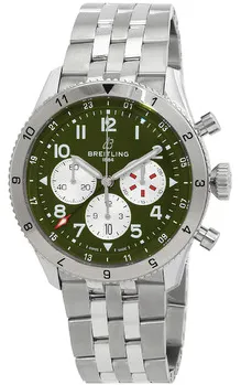 Breitling Aviator 8 AB04452A1L1A1 46mm Stainless steel Green