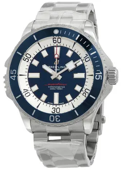 Breitling Superocean A17378E71C1A1 46mm Stainless steel Blue