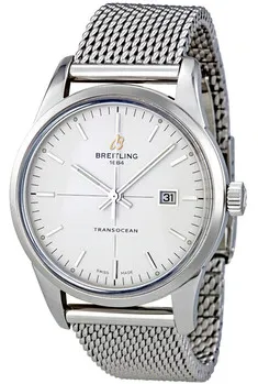 Breitling Transocean A1036012/G721 43mm Stainless steel Mercury Silver