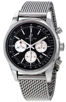 Breitling Transocean AB015212/BF26/154A 43mm Stainless steel Black