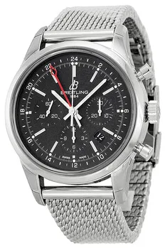 Breitling Transocean AB045112/BC67/154A 43mm Stainless steel Black