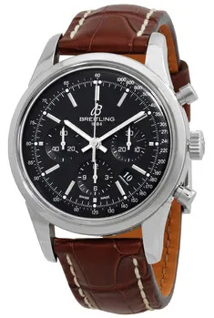 Breitling Transocean Chronograph AB015212/BA99/743P/A20BA.1 43mm Stainless steel Black