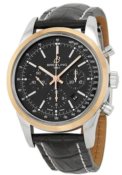 Breitling Transocean UB015212/BC74 43mm Stainless steel Black