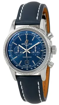 Breitling Transocean A4131053-C862-115X-A18D.1 38mm Stainless steel Blue