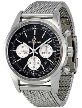 Breitling Transocean AB015112/BA59 43mm Stainless steel Black