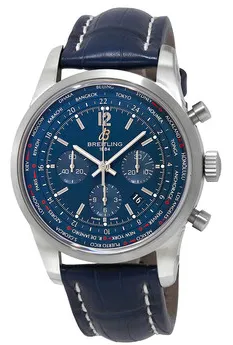 Breitling Transocean AB0510U9/C879.746P.A20BASA.1 46mm Stainless steel Blue