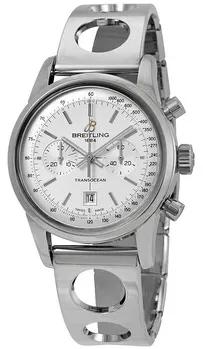 Breitling Transocean A4131012-G757-223A 38mm Stainless steel Silver
