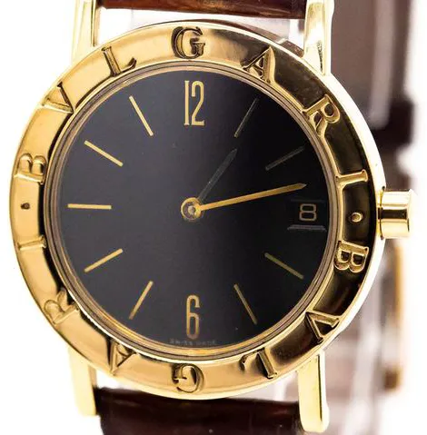 Bulgari Bulgari BB30GL 30mm Yellow gold Black