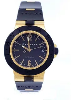 Bulgari Diagono AL 38 G Yellow gold Black