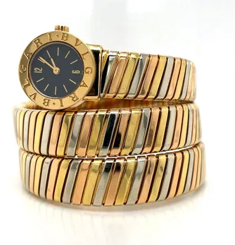 Bulgari Serpenti Tubogas BB191T 19mm Yellow gold Black