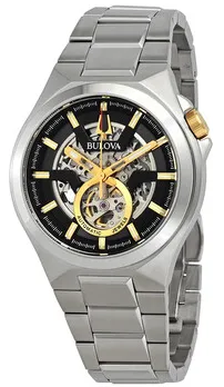 Bulova Maquina 98A224 46mm Stainless steel Black