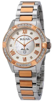 Bulova Marine Star 98R234 32mm Stainless steel White