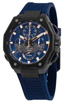 Bulova Precisionist 98B357 44mm Stainless steel Blue