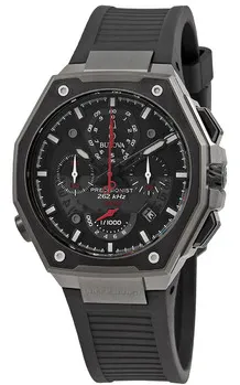 Bulova Precisionist 98B358 44mm Stainless steel Black