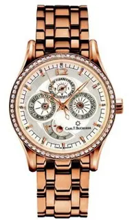 Carl F. Bucherer Manero 00.10902.03.16.31 40mm 18kt Rose Gold Silver