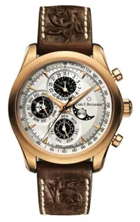 Carl F. Bucherer Manero 00.10906.03.13.99 42mm 18kt Rose Gold Silver