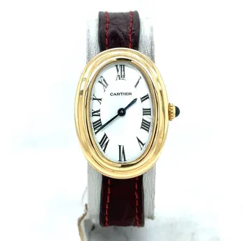 Cartier Baignoire 1954 22mm Yellow gold White