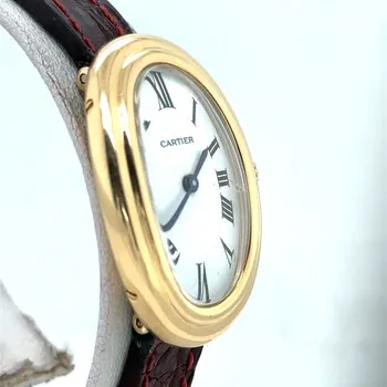 Cartier Baignoire 1954 22mm Yellow gold White 1