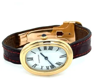 Cartier Baignoire 1954 22mm Yellow gold White 2