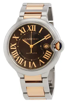 Cartier Ballon Bleu W6920032 42mm Stainless steel Brown