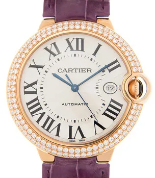 Cartier Ballon Bleu WE900851 42mm Rose gold Silver