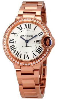 Cartier Ballon Bleu WJBB0036 33mm Rose gold Silver