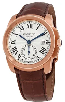 Cartier Caliber WGCA0003 38mm Rose gold Silver