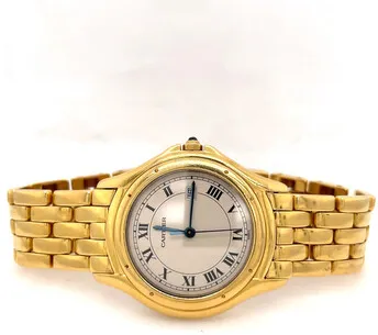 Cartier Cougar 887904 32mm Yellow gold Silver 1