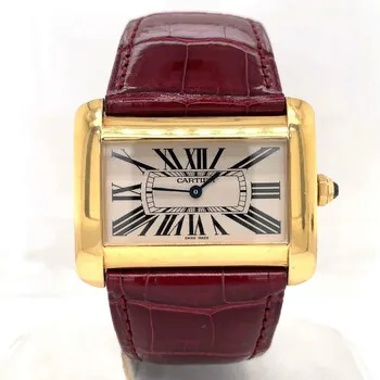 Cartier Divan W6300856 38mm Yellow gold Whtie