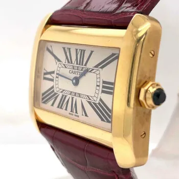 Cartier Divan W6300856 38mm Yellow gold Whtie 2