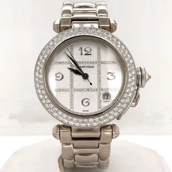 Cartier Pasha 2308 nullmm 18kt white gold Silver