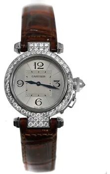 Cartier Pasha 2813 nullmm 18kt white gold Silver