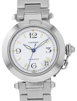 Cartier Pasha C W31015M7 35mm Stainless steel White