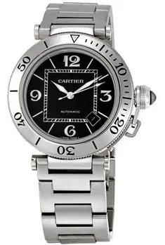 Cartier Pasha W31077M7 40.5mm Stainless steel Black