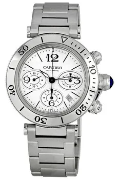 Cartier Pasha W31089M7 42.5mm Stainless steel White